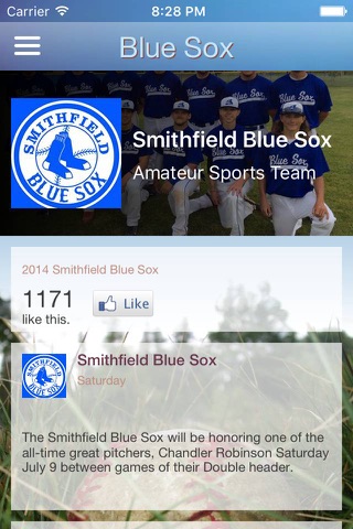 Smithfield Blue Sox screenshot 3