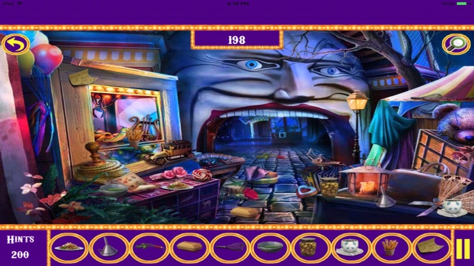 #5. Free Hidden Objects:Circus & Carnival Hidden Object (iOS) Podle: rinku patel
