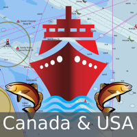 i-Boating Canada and USA - Marine - Nautical Navigation Charts for fishing and sailing