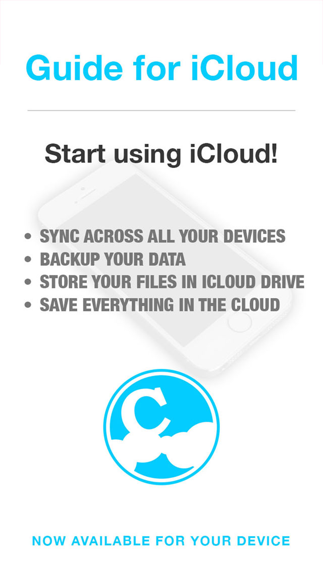 Guide for iCloud and iCloud Drive - Backup and Restore your Photos