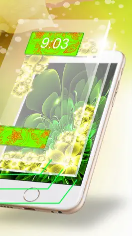 Game screenshot Neon Flower Wallpaper.s Collection – Glow.ing Background and Custom Lock Screen Themes apk