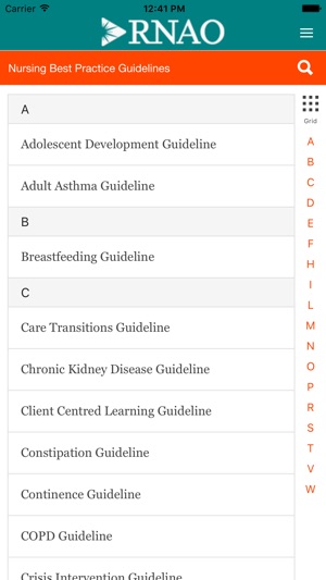 RNAO Best Practice Guidelines(圖5)-速報App