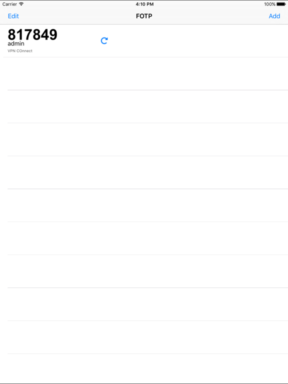 Screenshot #4 pour FOTP Token