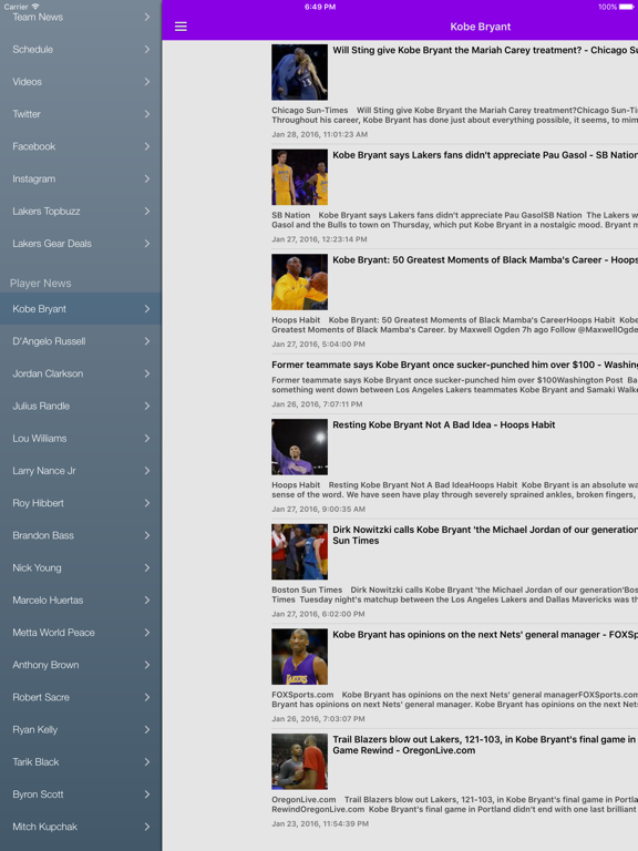 Screenshot #5 pour News Surge for Lakers News Free Edition