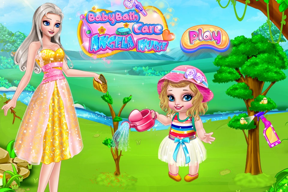 Baby Bath Care Angela Nurse - Dress up screenshot 3