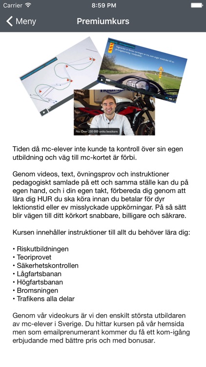 Körkortsfrågor för mc-kort - mc-jakten.se screenshot-4