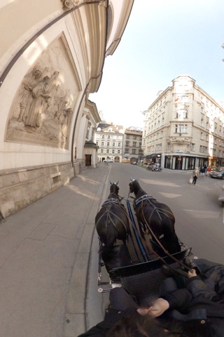 VR Virtual Reality Through Vienna in a Horse-Drawn Carriage - Fiaker Part 1 screenshot 4