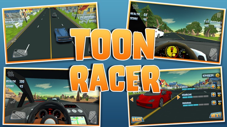 Toon Racer 2: 3D First Person Racing Game screenshot-0