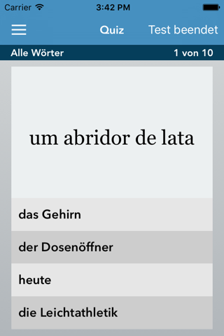 German-Portuguese AccelaStudy® screenshot 2