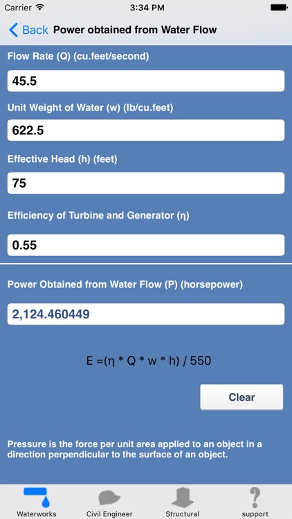 Waterworks Calculations : weirs,channels,pipes screenshot-3