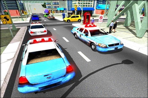 Cop Car Driver 3D Simulator - Police Chase Smash! screenshot 4