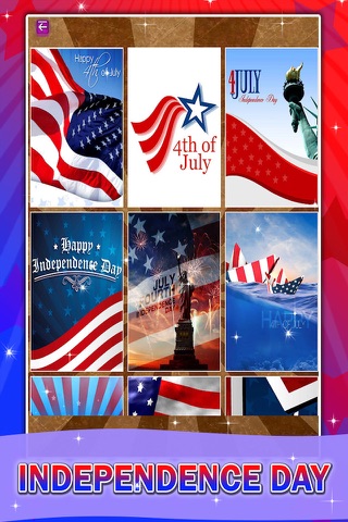 Happy 4th July - Happy Independence Day America Greeting Cards screenshot 2