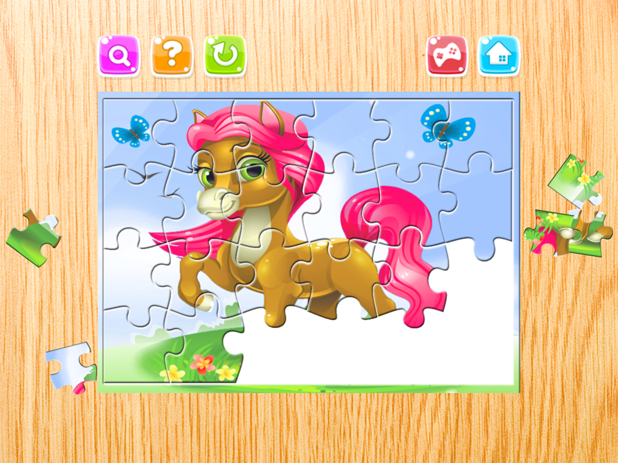 Horse Puzzle Games Free - Pony Jigsaw Puzzles for Kids and Toddler - Preschool Learning Games