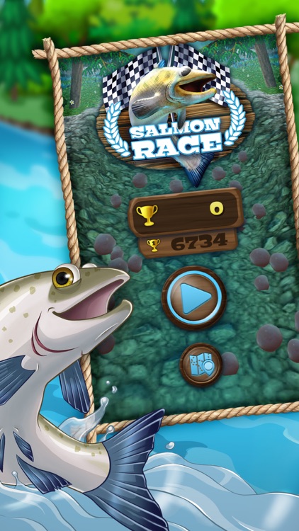 Salmon Race - Swim and win! screenshot-4