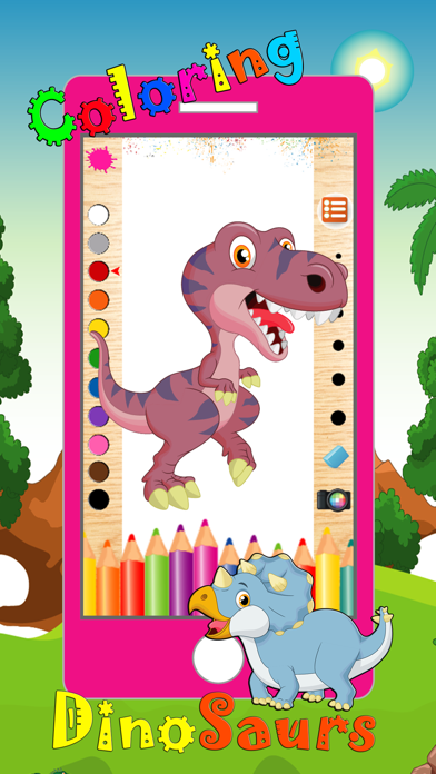 Screenshot #2 pour dinosaure livre à colorier 2 - animaux dino dessiner, la peinture et la couleur de l'éducation tout dans les jeux un HD gratuits pour les enfants et les tout-petits