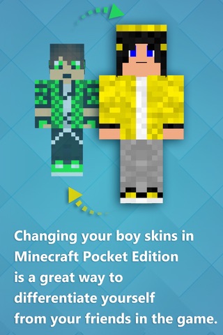 Best Boy Skins - Texture collection for MineCraft Pocket Edition screenshot 3