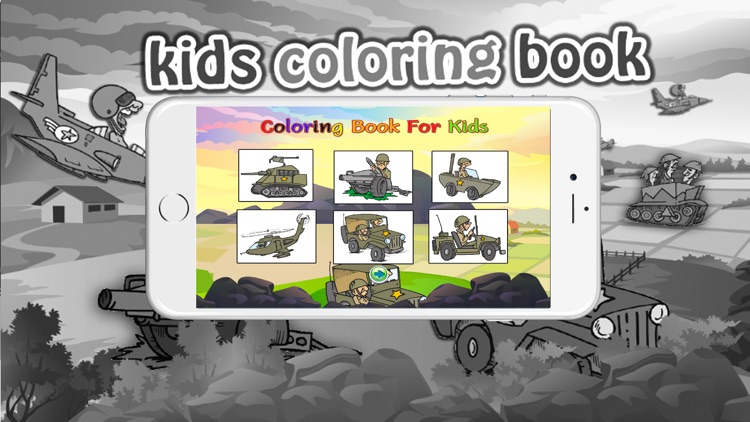 Coloring books (Soldier) : Coloring Pages & Learning Educational Games For Kids Free!