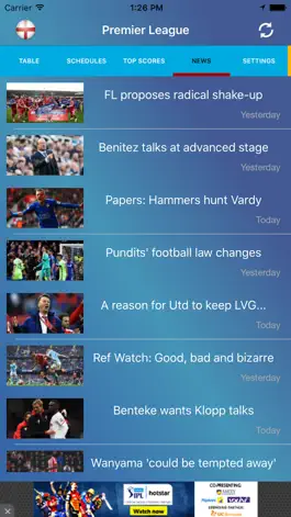 Game screenshot Live Score - Premier League mod apk