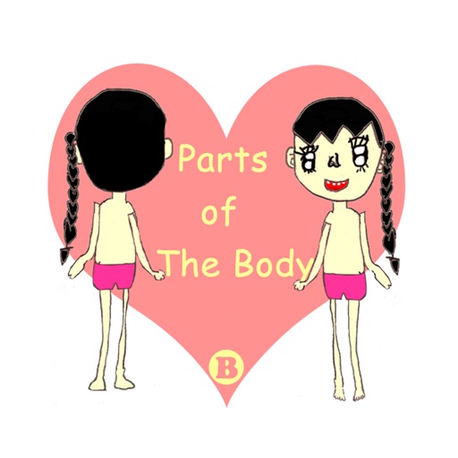 human body parts name diagram english learning Icon