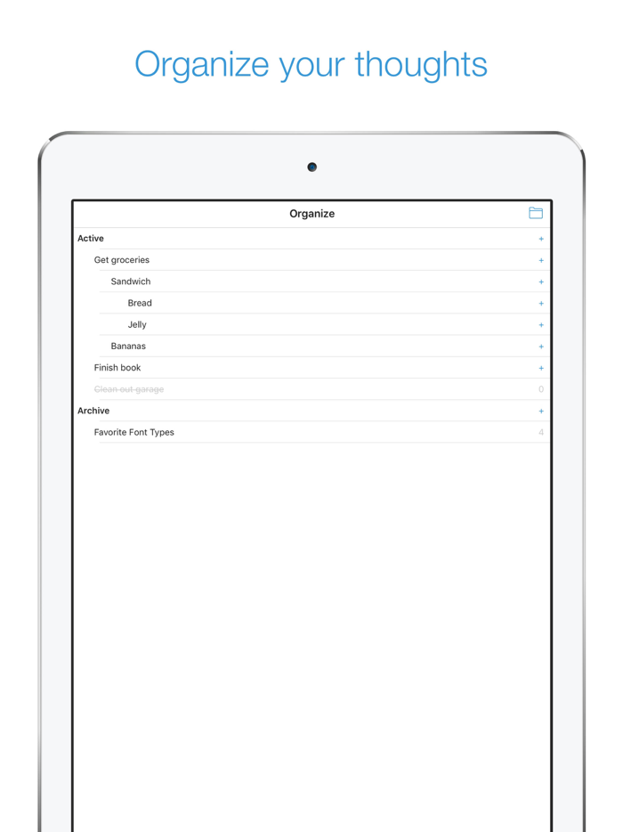 Organize - Thought Tracker