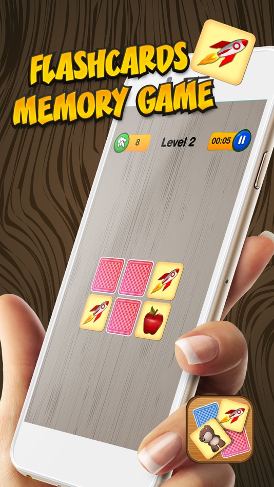 Flash Cards Memory Game – Educational and Fun Activity Challenge to Match Card Pair.s - 1.0 - (iOS)