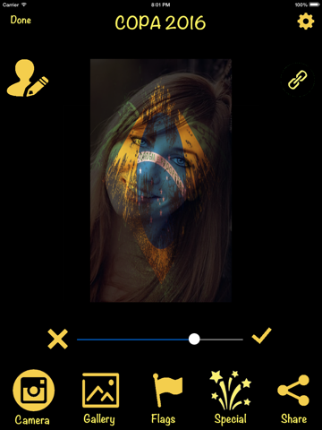 Screenshot #5 pour Stickers Editor - Copa America 2016 Edition