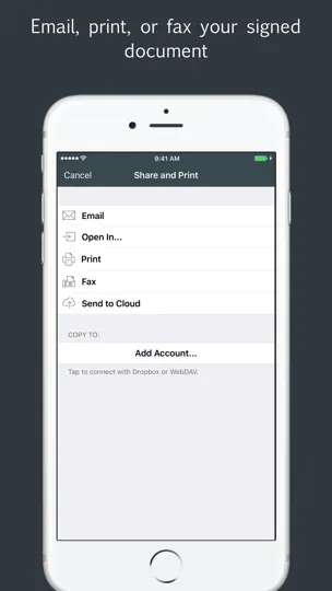 Скриншот Sign By JotNot - Fill And Sign PDF Form Or Sign PDF Document на iPhone 4