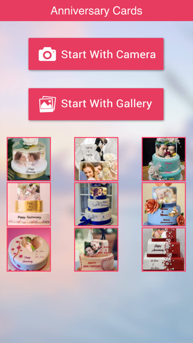 Screenshot #1 pour Name and Photo on Anniversary Cake