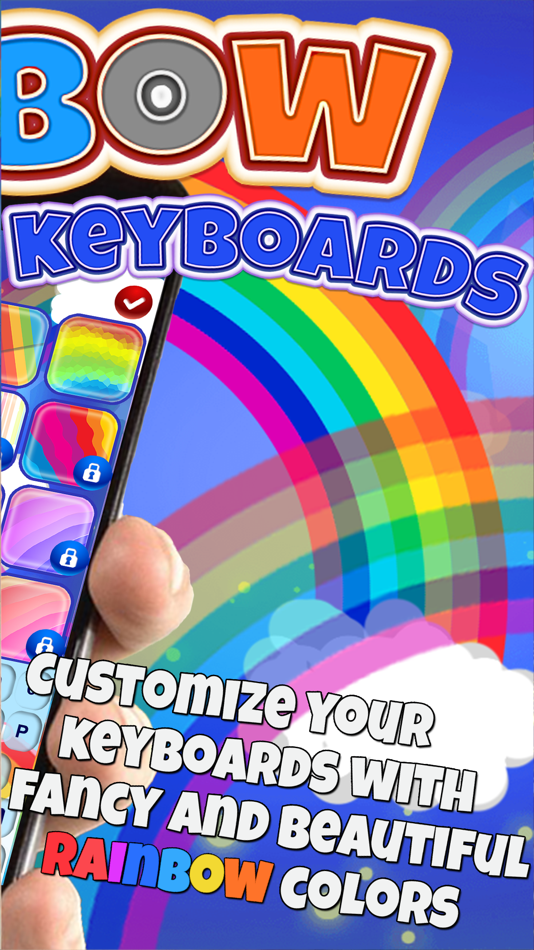 #2. Rainbow Color Keyboard – Design and Customize Fashionable Look (iOS) 由: Milica Vuksanovic