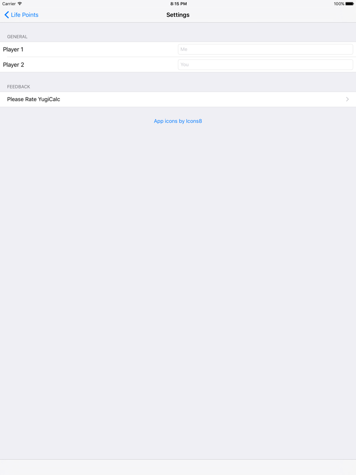 YugiCalc Life Point Calculator