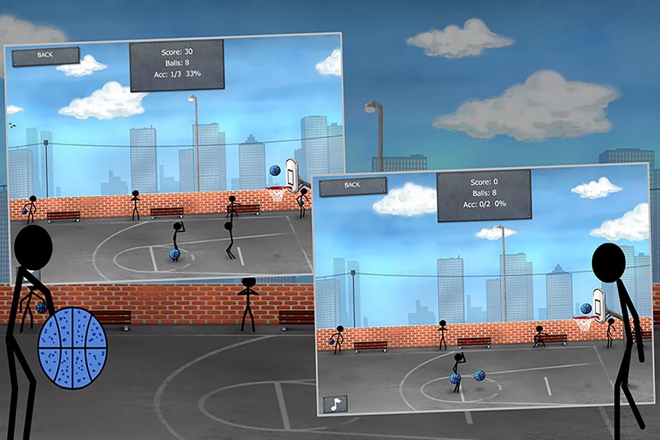 Stick Street Basketball - Stickman Basket Star Training Shooting Game screenshot 4