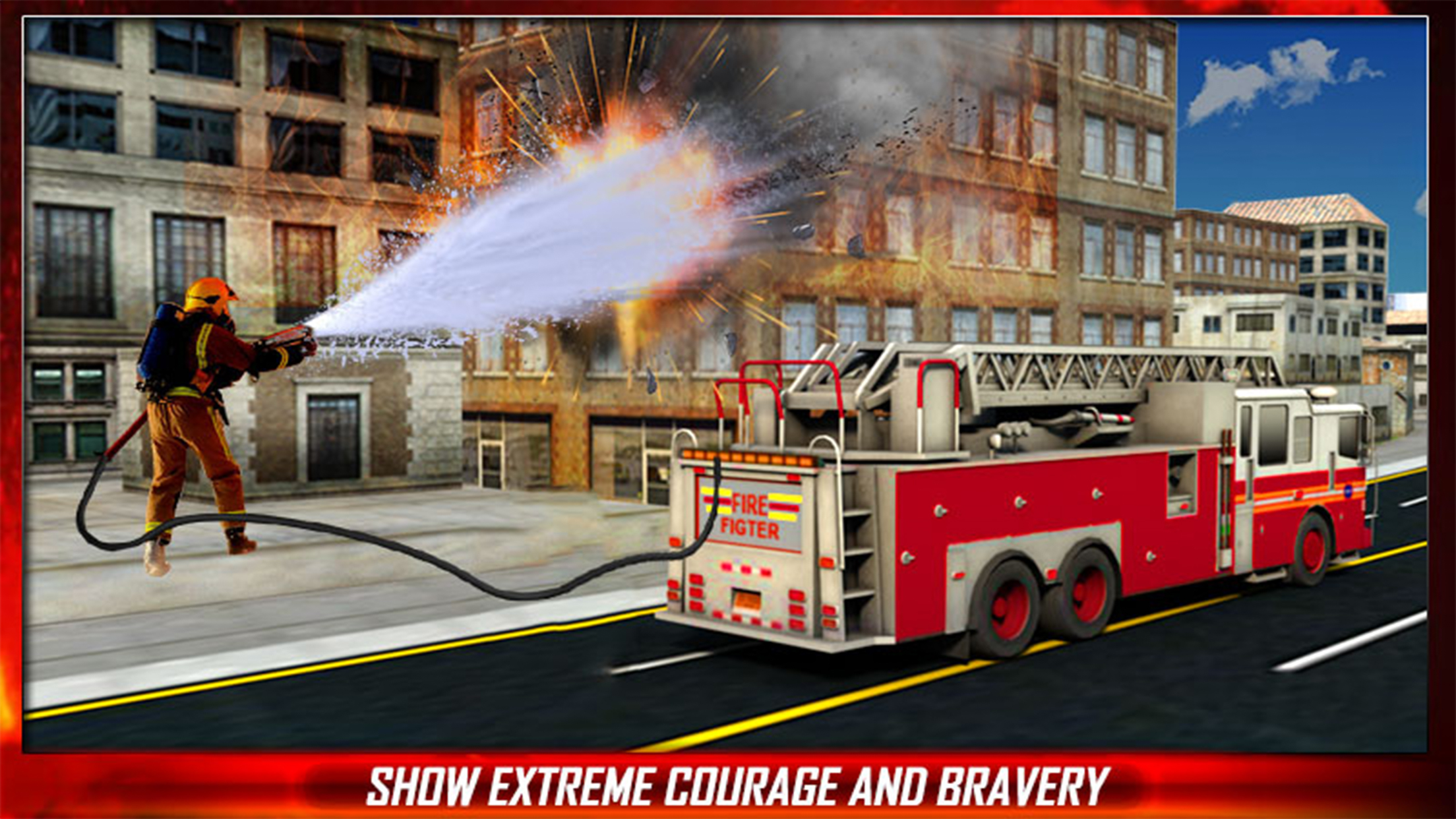 Fire Truck Emergency Rescue Ambulance Services 3D screenshot 5