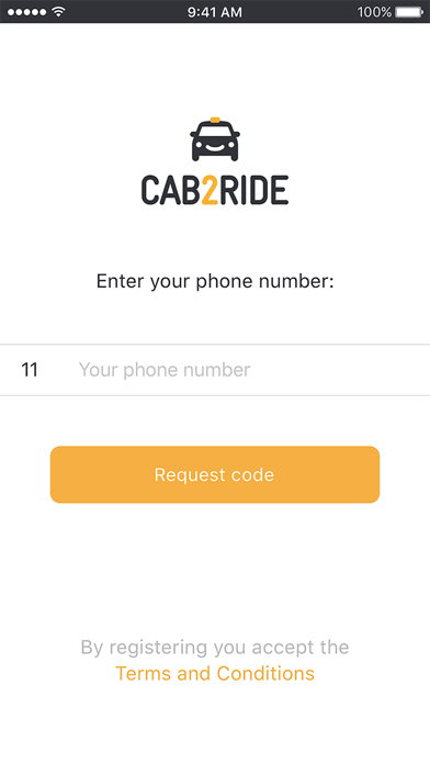 Screenshot #1 pour Cab2ride Passenger