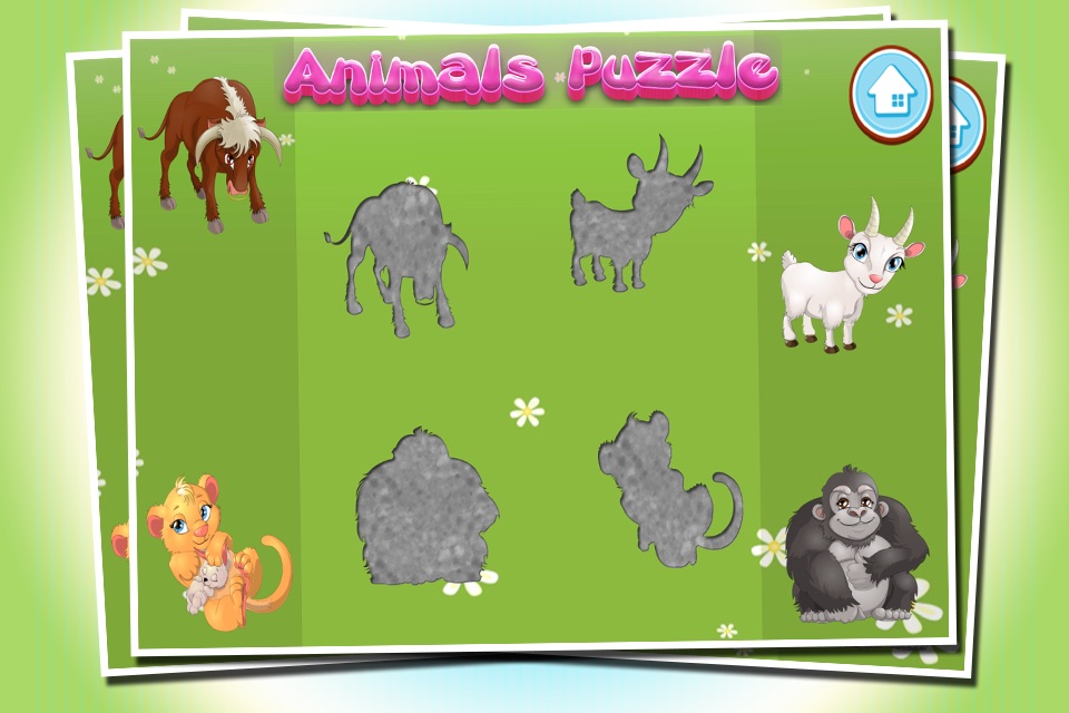 Animals Puzzle For Kids - Animal shapes and forms children app for kindergarten kids and toddlers lite screenshot 2