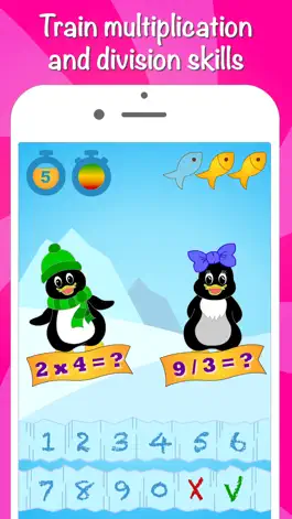 Game screenshot Icy Math - Multiplication table for kids, multiplication and division skills, good brain trainer game for adults! apk