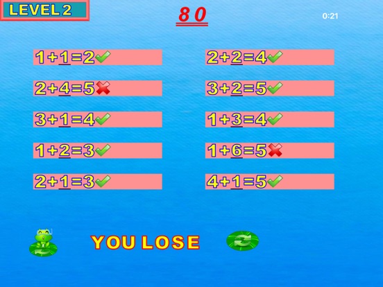 Easy learning addition - Smart frog kids math iPad screenshot