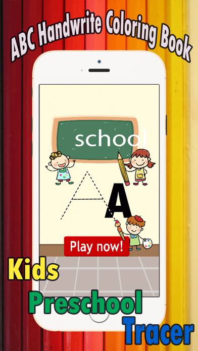 Coloring Book: ABC Spanish page game for kids iPhone screenshot