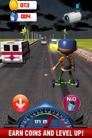Hoverboard Stunt Simulator : City Skate Rider Road Drift Racer screenshot 2