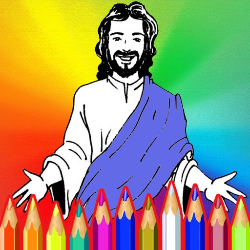 Bible Coloring Book Christian Jesus Learning Game for Preschool iOS App