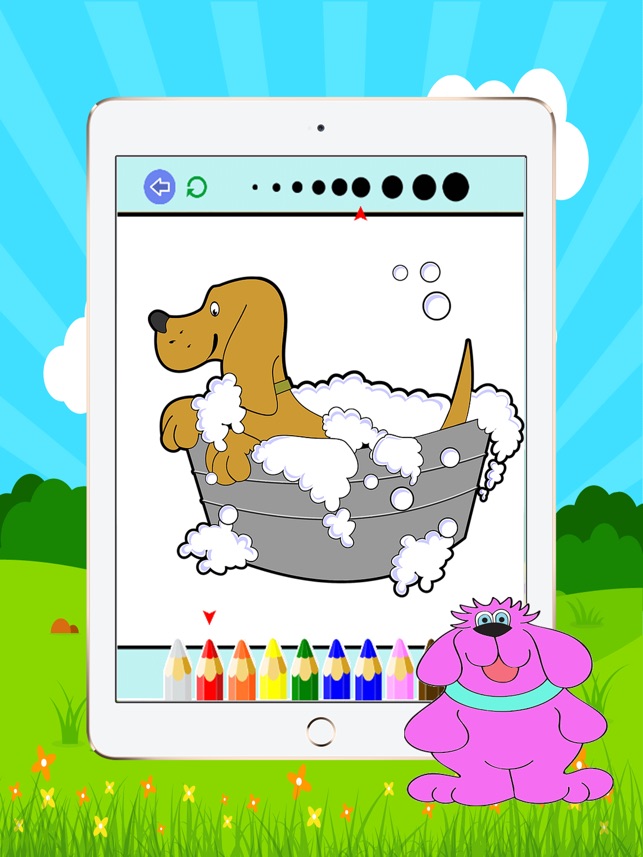 犬と猫の塗り絵 大人と小さな子供のための無料印刷可能な着色ページ をapp Storeで