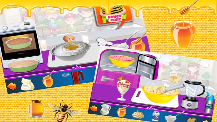 Honey Sweet Shop & Factory - Make frozen Ice Cream, milkshake & shortcake with cooking chef screenshot-3