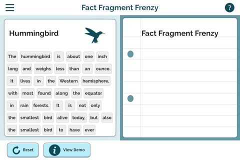 RWT Fact Fragment Frenzy screenshot 2
