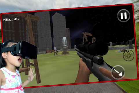 VR Zombie Park Kill Free - hd horror shooting game screenshot 2