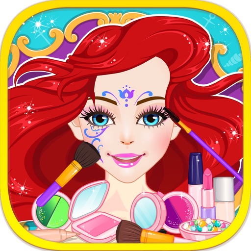 Mermaid Face Painting - Fun Time, Girls Makeup, Dressup and Makeover Games Icon