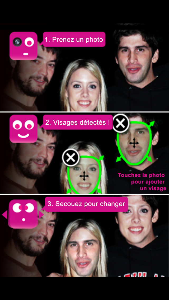 Screenshot #1 pour FaceShift gratuit -Où avez-vous la tête ?