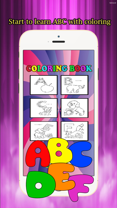 ABC Coloring Book for kids age 1-6 :Cute alphabets Screenshot