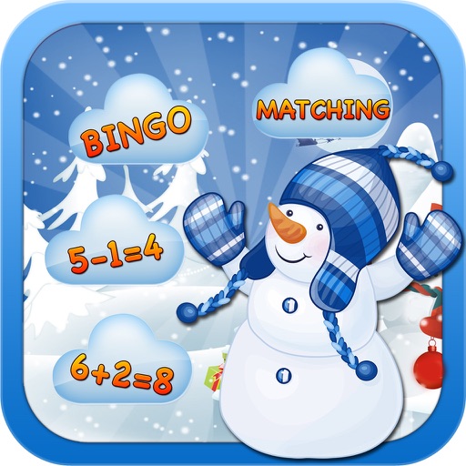 Snowfall Bingo Math Games icon