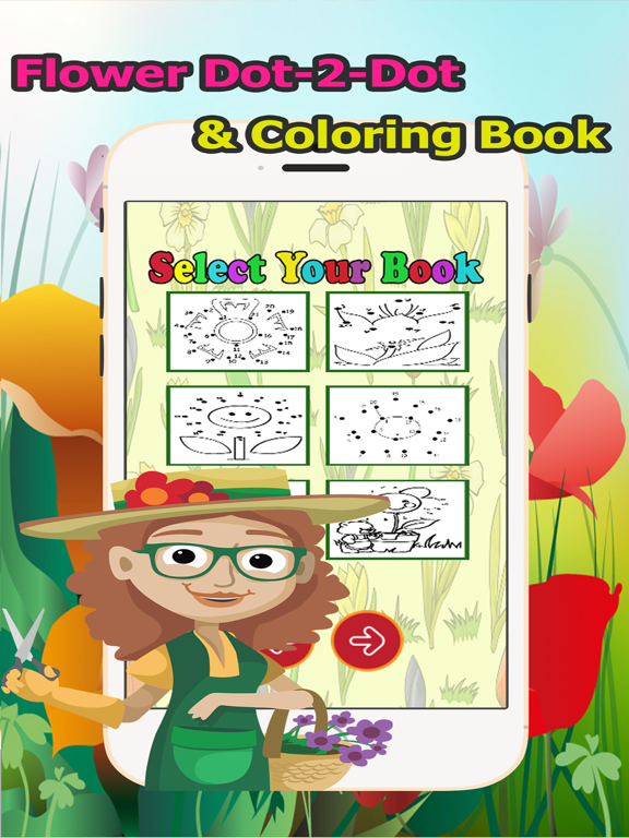 Flower Dot to Dot Coloring Book for Kids Grade 1-6: connect dots coloring pages preschool learning games