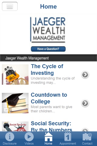 Jaeger Wealth Management screenshot 2