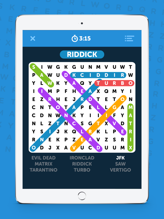 Screenshot #6 pour Infinite Word Search Puzzles+